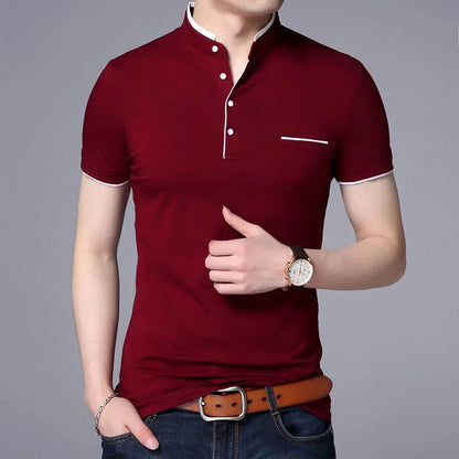 Modern Men's Fixed Collar Shirt