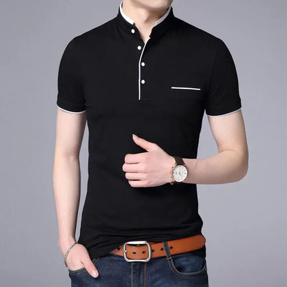 Modern Men's Fixed Collar Shirt