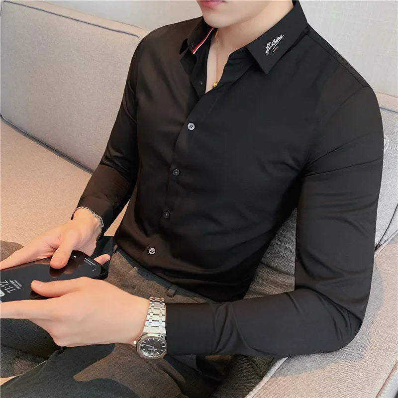 Splendio Men's Dress Shirt